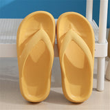 Clip Toe Shoes Eva Non-Slip Slippers Soft Sole Flip Flops Women Thick Bottom Bathroom Slides Summer