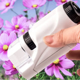 Portable Pocket Microscope For Kids with Light 60-200X