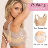 Helen Bra-Front Closure Posture Wireless Back Support Full Coverage Bra